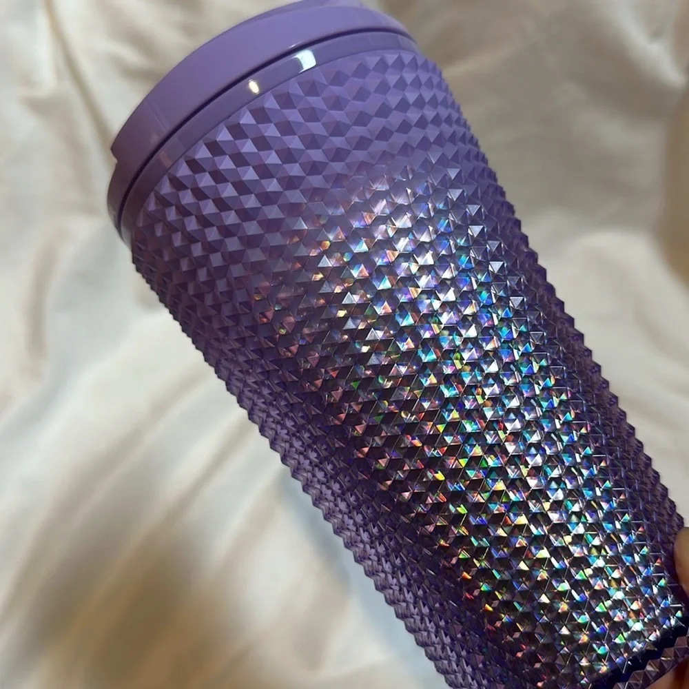 Starbucks 2023 Lilac Purple Gradient Studded Sip Top Grande Tumbler